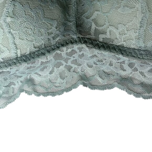 Pink Victorias Secret Push Up Bra Small Pale Blue New Lace - Picture 4 of 12